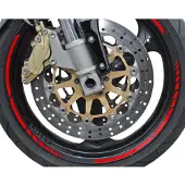 FOLIATEC Felgenband "Racing" RACING, ROT, 2 FELGEN