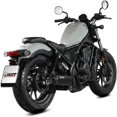 MIVV Auspuff HR-1 schwarz/Carbon kurz für CMX 500 Rebel 2022-2024 Unisexneutral005 - Motorradteile - Motorrad Auspuff