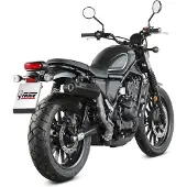 MIVV Auspuff HR-1 schwarz/Carbon kurz für Honda CL 500 2023-2024 Unisexneutral002 - Motorradteile - Motorrad Auspuff