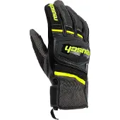 Reusch Outsprint Damen Leder-/Textilhandschuh kurz schw/gelb W-7 Damengelb7 - Motorradbekleidung - Damen Motorradbekleidung