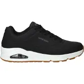 SKECHERS Low Sneaker STAND ON AIR Herren Synthetik / Kunststoff Schwarz Größe: 44