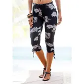 LASCANA Caprileggings mehrfarbig Gr. 36/38 für Damen. Mit Allover-Druck. Figurbetont. Nachhaltig.