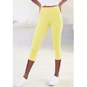LASCANA Caprileggings in gelb | Gr.: 52/54