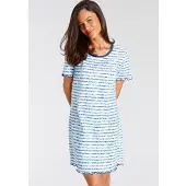 Vivance Sleepshirt mit Kräuselsaum