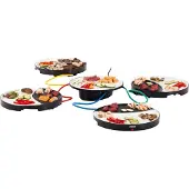 Princess 01.103080.01.001 Dinner4All, 4 Person(en), 4 Zone(n), Schwarz, Rund, Steingut, Drehregler