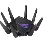 Asus ROG Rapture GT-AX11000 Pro, Wi-Fi 6 (802.11ax), Tri-Band (2,4 GHz / 5 GHz / 5 GHz), Ethernet/LAN, Schwarz, Tabletop-Router