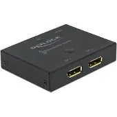 DeLOCK DisplayPort 2 - 1 Umschalter bidirektional 8K 30 Hz