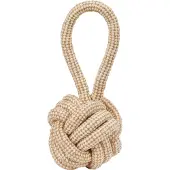 Kerbl Ball am Seil XL Jute/Baumwolle Ø 12 x 31 cm