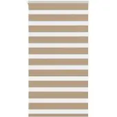 vidaXL Doppelrollo Sandbraun 80x150 cm Stoffbreite 75,9 cm Polyester