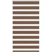 vidaXL Doppelrollo Braun 85x150 cm Stoffbreite 80,9 cm Polyester