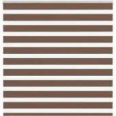 vidaXL Doppelrollo Braun 145x150 cm Stoffbreite 140,9 cm Polyester