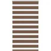 vidaXL Doppelrollo Braun 70x150 cm Stoffbreite 65,9 cm Polyester
