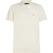 Tommy Hilfiger Herren Poloshirt Kurzarm Essential Baumwolle Knitted Dick, Elfenbein