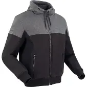 Bering Hoodiz Vented Motorrad Zip Hoodie, schwarz/anthrazit, M