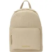 Valentino Pansy Klappentasche ecru Logo-Prägung Schriftzug