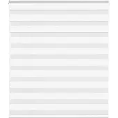 vidaXL Doppelrollo Weiß 130x150 cm Stoffbreite 125,9 cm Polyester