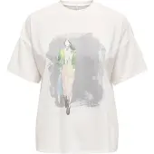 ONLY T-Shirt Melina 15342876 Weiß Regular Fit 152