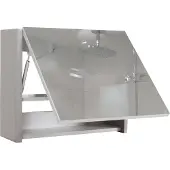 Famanu Spiegelkasten Hochglanz 48x59cm - Grau