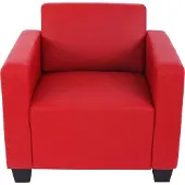 Mendler Modular Sessel Loungesessel Moncalieri, Kunstleder rot