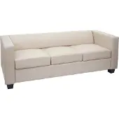 MCW 3er Sofa Lille, Kunstleder creme