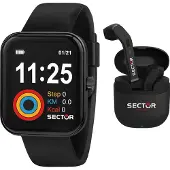 Sector Herren Analog-Digital Uhr Sport Silikon Armbanduhr schwarz USE51282008