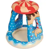 Bestway Ø 91 x 89 cm Planschbecken mit Sonnenschirm Candyville Playtime Pool