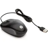 HP USB Travel Mouse, Beidhändig, Optisch, USB Typ-A, 1000 DPI, Schwarz