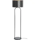 LINDBY Stehlampe Aralena , schwarz, für Wohn- / Esszimmer, Metall, Modern, Stehlampe