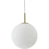 LUCANDE Glas Hängelampe Joran , weiß / opal, für Wohn- / Esszimmer, Glas, Modern, Pendelleuchte