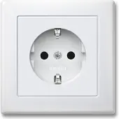 Merten MEG2300-1519 Steckdose CEE 7/3 Weiss