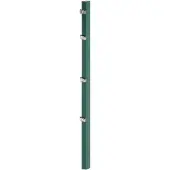 Alberts Zaunpfosten Doppelstabmattenzaun, grün RAL 6005 zum Einbetonieren, Länge: 1750 mm für Mattenhöhe: 1200 mm, Pfostenstärke: 60 x 40 mm, inkl. innenliegender Klemmlasche