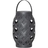 Star Trading LED Solar Laterne FLAME - LED mit bewegtem Feuereffekt - H: 23cm - Dämmerungssensor - anthrazit