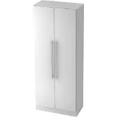 Hjh OFFICE PRO SIGNA G 7100 RE - Weiß 5 OH Schrank Relinggriff Kunststoff