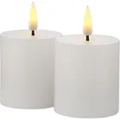 Sirius Home LED-Kerze Sille Mini 5.4 cm x 6.5 cm, Weiss