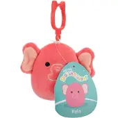 Squishmallows - 9 cm P22 Clip On - Kyla Pink Elephant