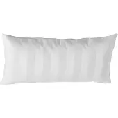 Curt Bauer Mako-Brokat-Damast Bettwäsche Streifen Como Weiss 40x80 cm