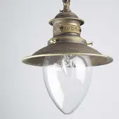 Licht-Erlebnisse Hängeleuchte außen Bronze IP44 E27 Glas Messing massiv Maritim Pendelleuchte außen Terrasse Haus
