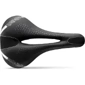 Selle Italia Lady Gel Flow, Fahrradsattel, Straßenrennen, Frauen, Schwarz, Weiß, Muster, Karbonfaser
