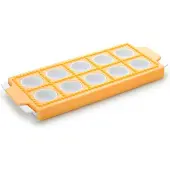Tescoma 630875 Delicia - Ausstechform für Runde Ravioli, Kunststoff, gelb