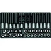 Gedore 1500 ES ITX 30 Satz Schraubendrehereinsätze 3/8" in 1/3 ES-Modul