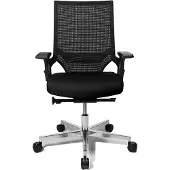 Topstar Bürodrehstuhl m.Punktsynchrontechnik schwarz/schwarz 450-550mm Trgf110kg