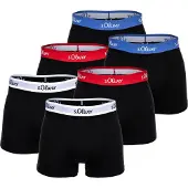 s.Oliver Herren Boxershorts, 6er Pack - Boxerbrief, Baumwoll-Stretch