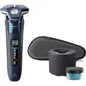 Philips SHAVER Series 7000 S7885/50, Rotationstrasierer, Schwarz, Blau, Tasten, LED, GroomTribe, SH71