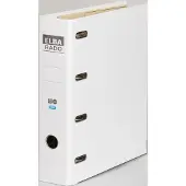 Pierre by Elba Doppelordner rado plast, Rückenbreite: 75 mm, weiss DIN A4, Einband innen/aussen PVC, auswechsres