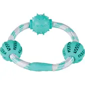 Trixie Denta Fun Balls Rope Hoop Ø20 Cm Blau