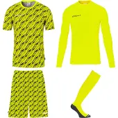 Uhlsport Progressive Torwart Trikot Set Herren - Neongelb / Schwarz