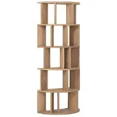 DTP Home Regal Forte aus Teakholz, skandinavisch, natur, 18 Fächer, hochwertiges Massivholz