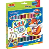 Pricenet Doppelseitige Bleistifte BAMBINO, 24 Stk