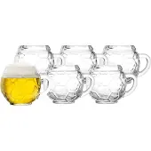 Stölzle Bierglas "Bierkrüge Fußball 400 ml 6er Set transparent"