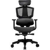 Cougar Argo One, PC-Gamingstuhl, 150 kg, Netz-Sitz, Netz-Rückenlehne, Schwarz, Schwarz